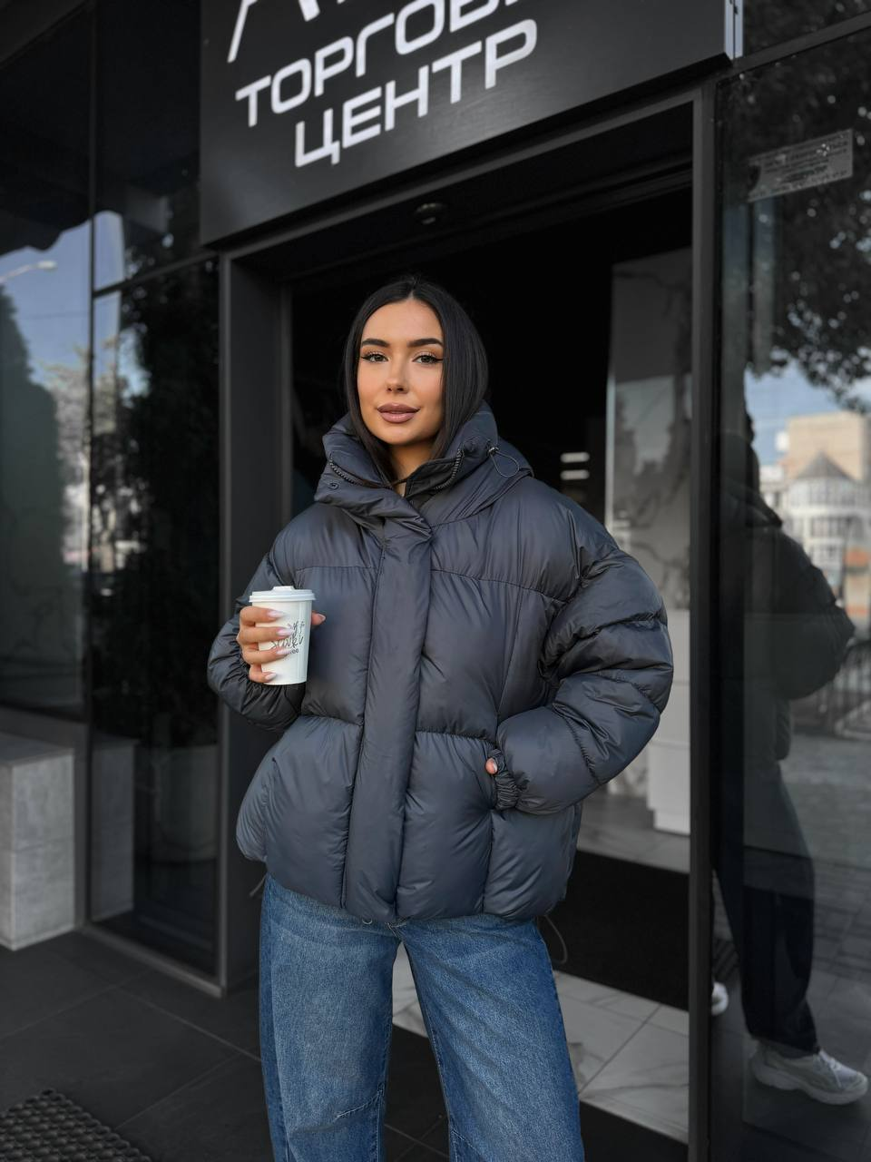 Пуфер жіночий, наповнювач еко пух