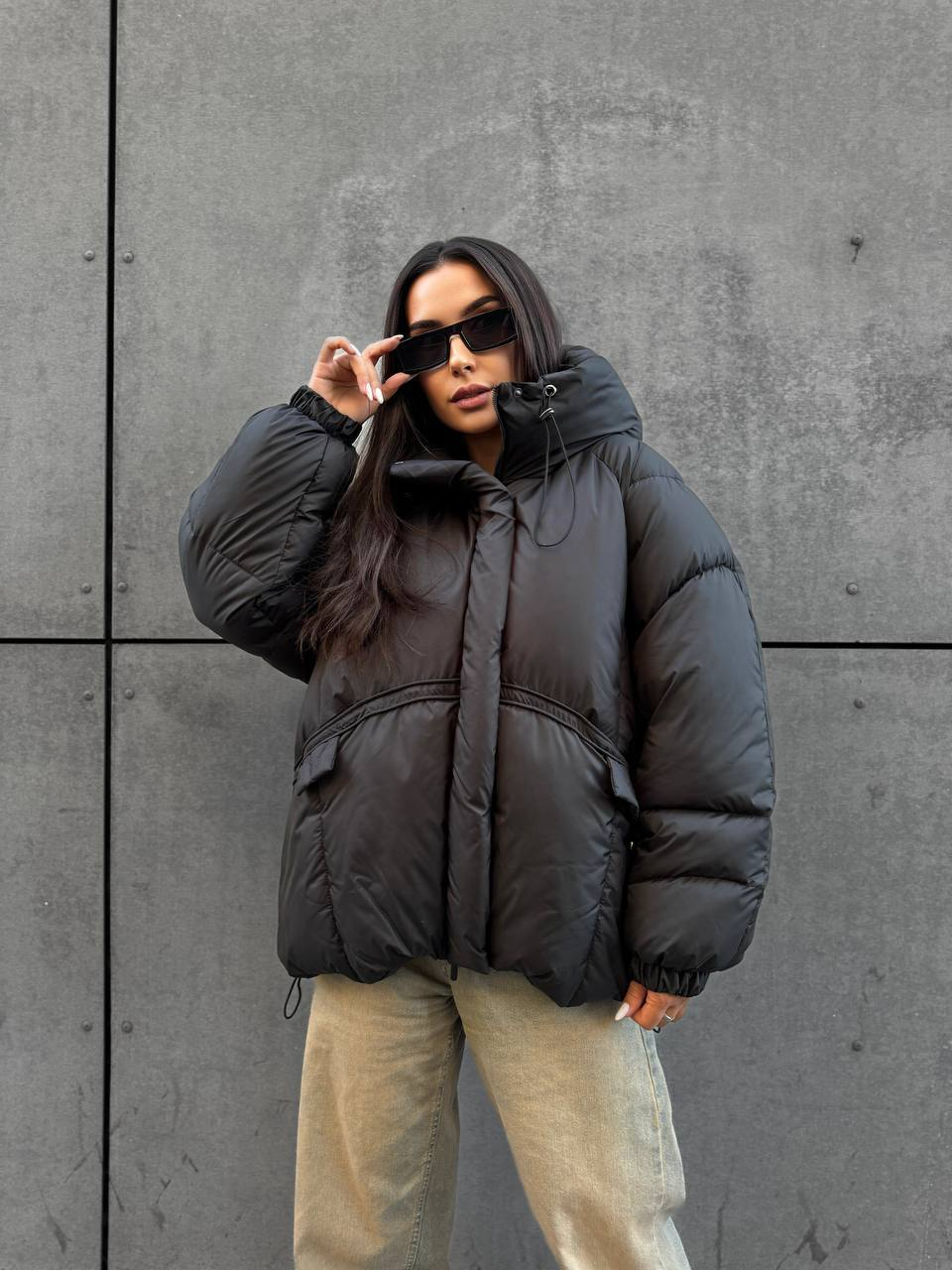 Пуфер жіночий, наповнювач еко пух